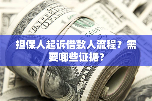 济南担保人起诉借款人流程?需要哪些证据? 济南担保人起诉借款人流程?需要哪些证据?