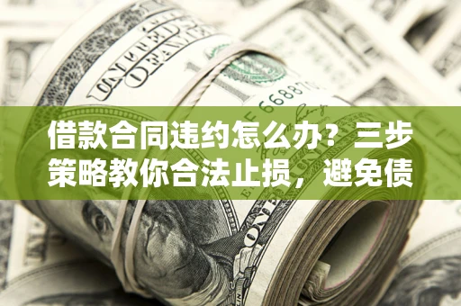 济南借款合同违约怎么办？三步策略教你合法止损，避免债务危机升级