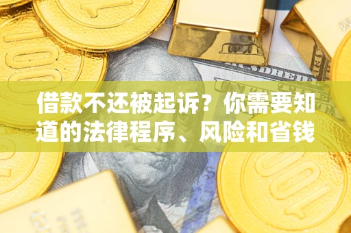 济南借款不还被起诉？你需要知道的法律程序、风险和省钱技巧